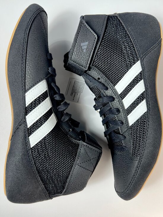 Adidas HVC 2 Wrestling Shoes Black/White AQ3325 - Size 7.5 US NWT main image 4
